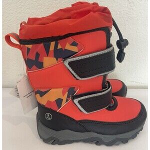 NWT Lands' End Kids Snow Faux Fur Thermolite Boots Kids Youth Size 11